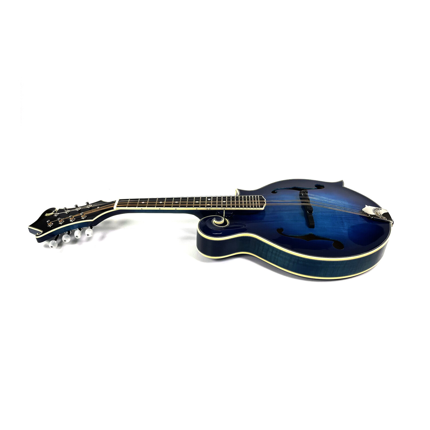 Afanti AB solid Flamed Maple Back and Side Blue Color F Mandolin