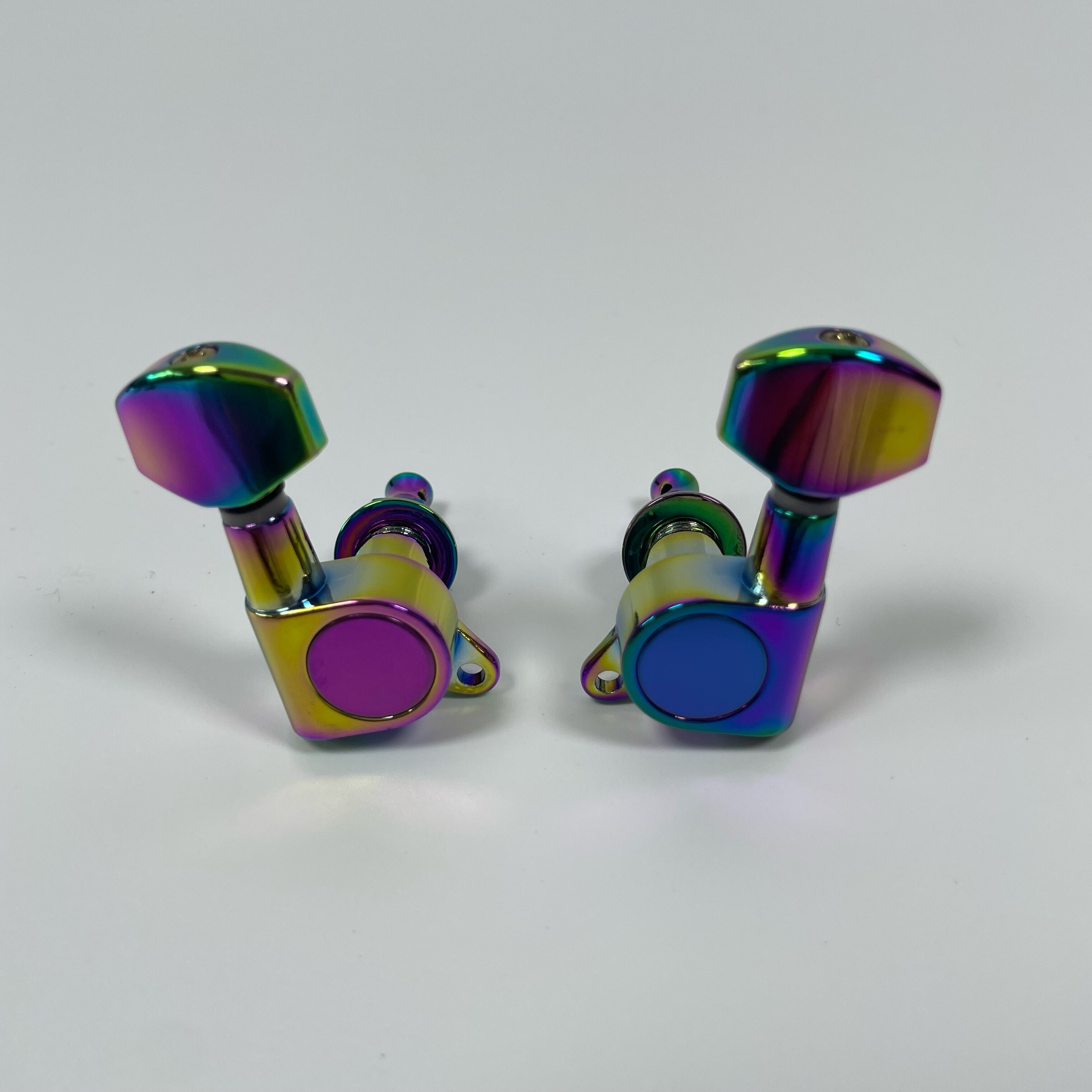 Titanium Rainbow 3L3R Sealed Electric Guitar Tuners for DIY Guitar Replacement Parts