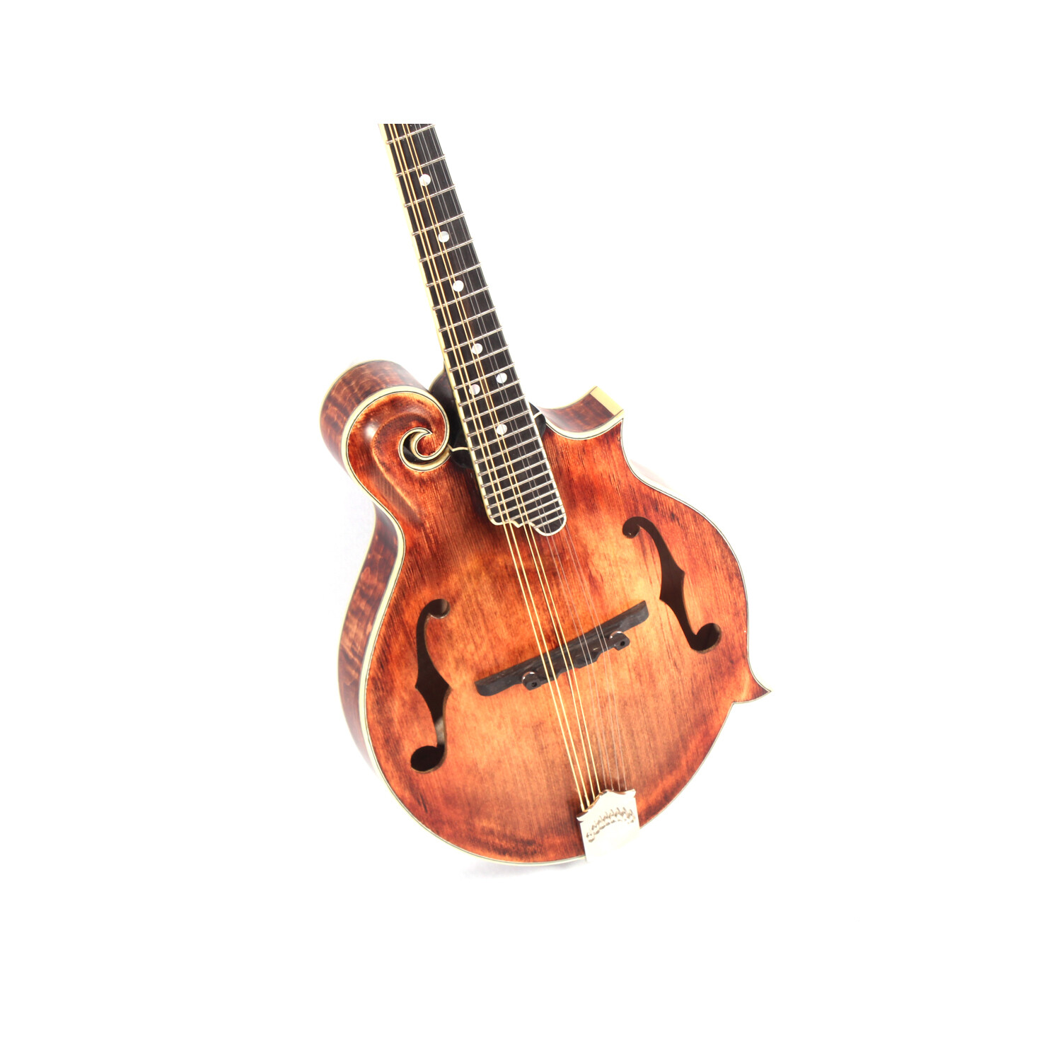 Afanti All Solid Wood One Piece Flamed Maple Back Mandolin Musical Instruments