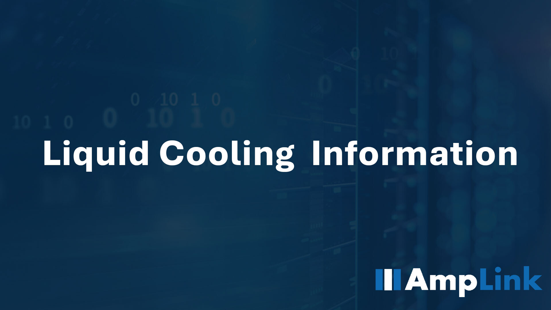 Global Liquid Cooling Information- Nov 5th