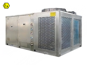 Unidad de aire acondicionado compacta para azotea a prueba de explosiones con certificación ATEX CNWINNEX, RTU de montaje exterior para ubicaciones peligrosas de Zona 1 / Zona 2