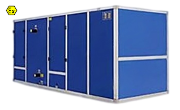 Unidad de tratamiento de aire combinada antideflagrante CNWINNEX | UTA modular antideflagrante para zonas peligrosas