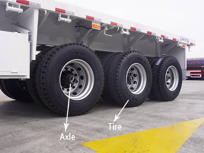 flatbed semi trailer5.jpg 3 Axle Flatbed Semi Trailer