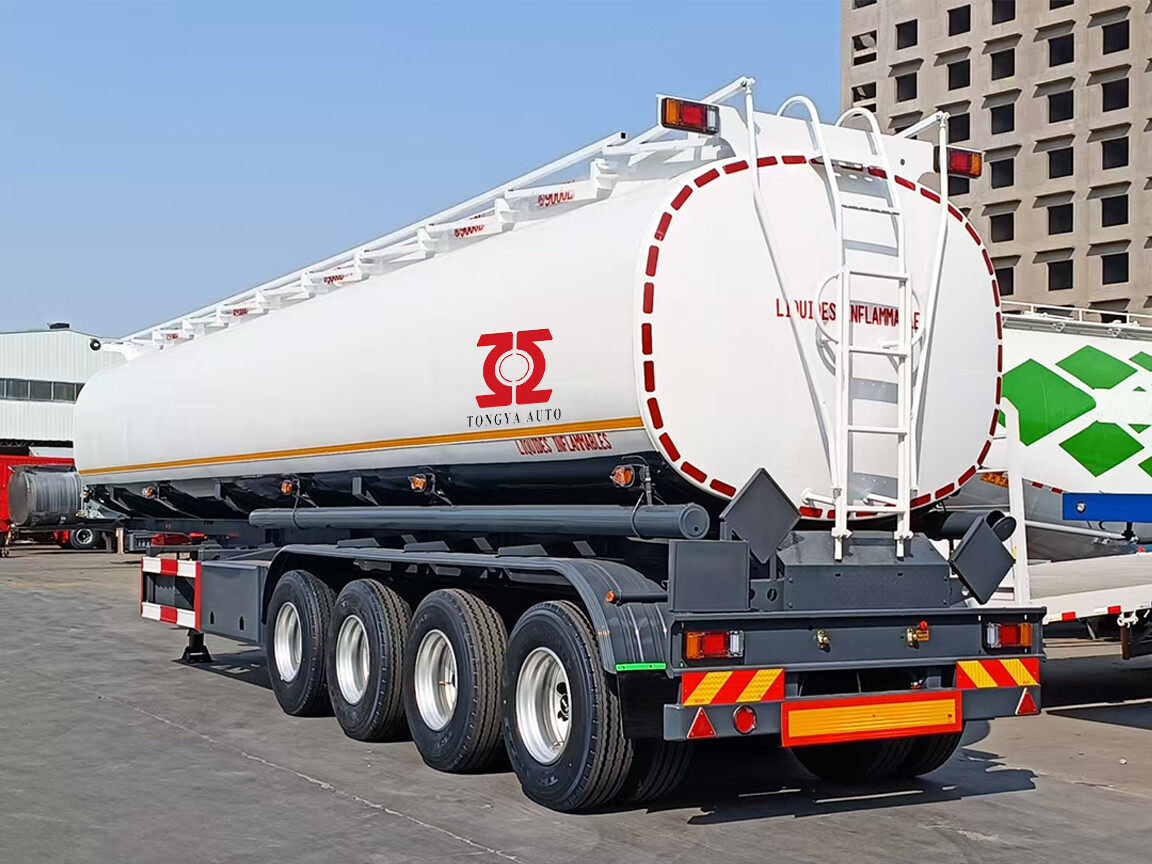 Tongya Automobile Co.,Ltd --4 Axle Fuel Tanker Semi Trailer