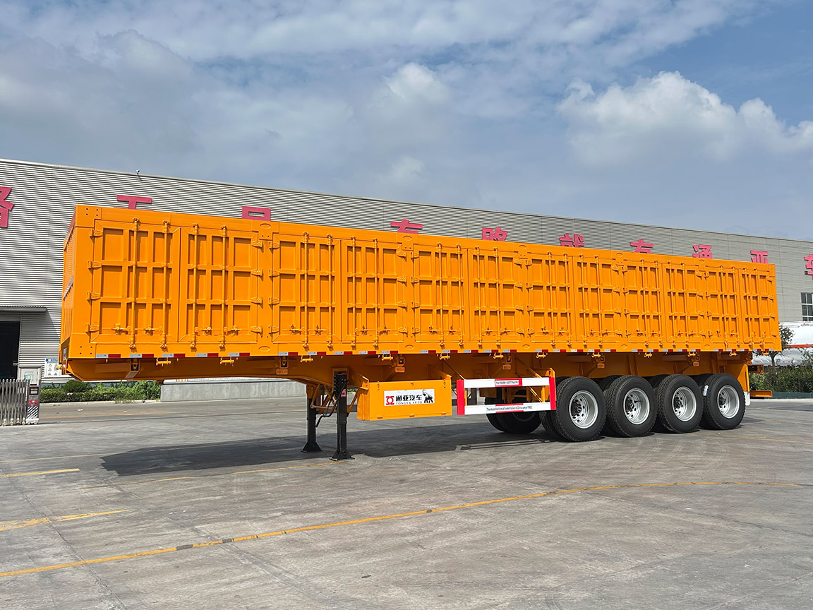 Tongya Automobile Co.,Ltd--120T 4 Axle Side Dump Semi Trailer