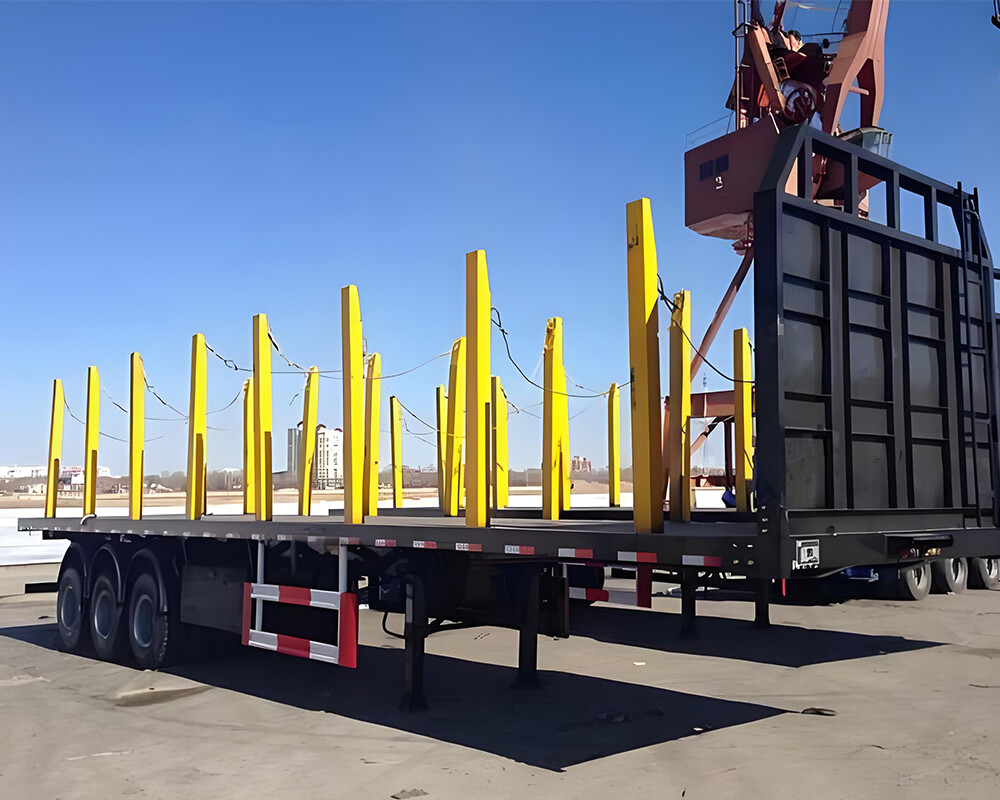 SINOTRUK FLATBED TRAILER WITH PILLAR