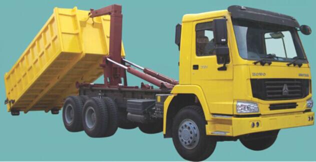 SINOTRUK HOWO 6X4 HOOK ARM GARBAGE TRUCK