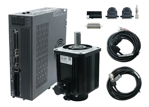 130mm Flange Diameter 22mm 220V 1500rpm 14.64Nm 12.4A 2.3KW Servo Motor Ethercat Servo Drive Kit 130mm Flange Diameter 22mm 220V 1500rpm 14.64Nm 12.4A 2.3KW Servo Motor Ethercat Servo Drive Kit