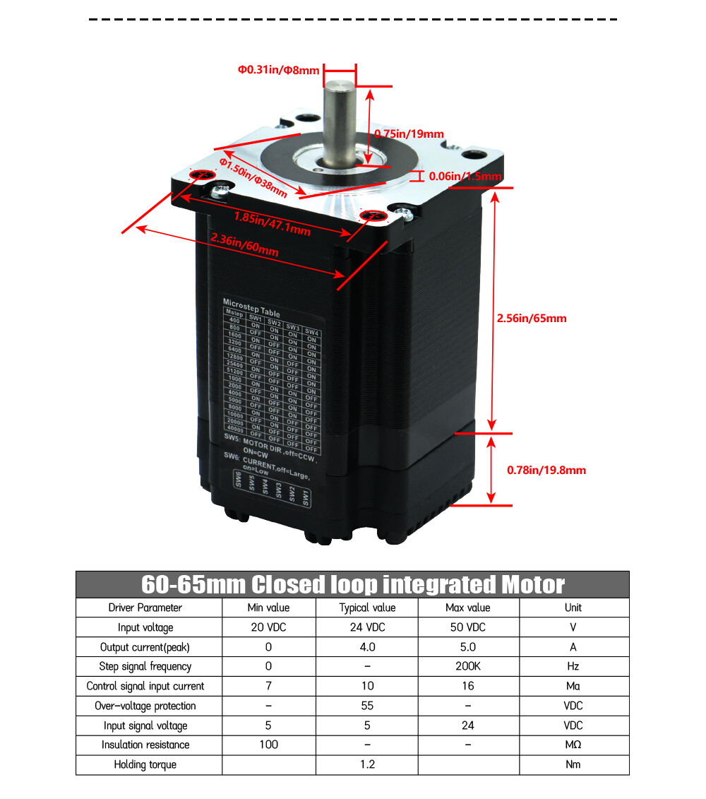 1733821297725032831908286464.jpg Factory price 60mm closed loop stepper motor nema 23 nema24 Integrated closed-loop stepper motor