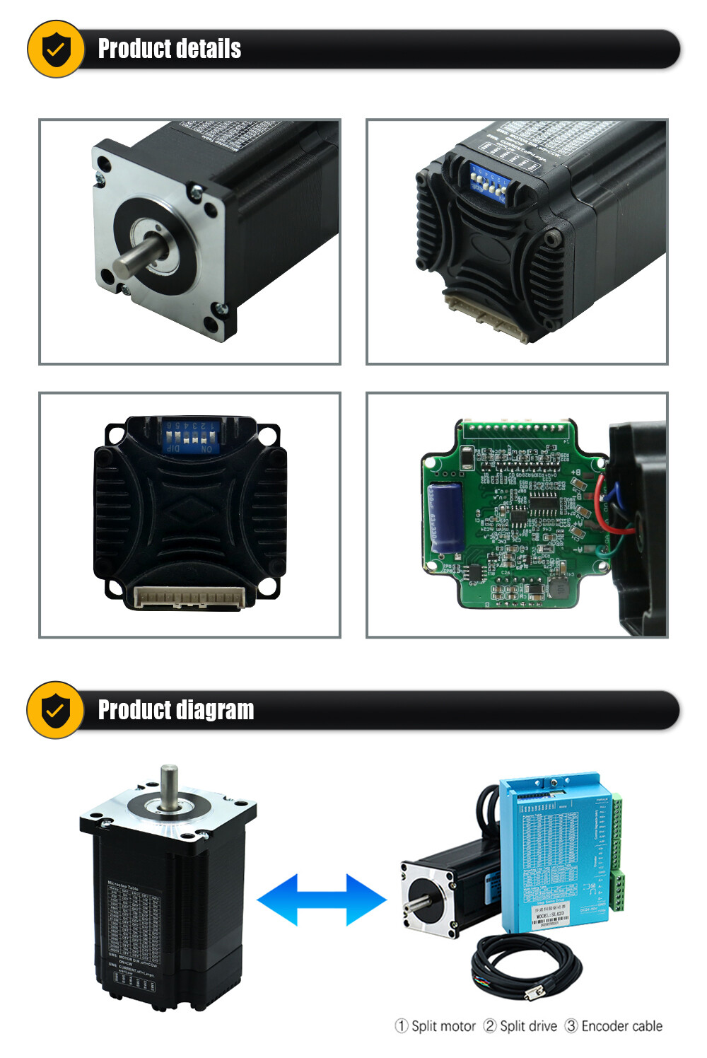 1733821297725032832038305792.jpg Factory price 60mm closed loop stepper motor nema 23 nema24 Integrated closed-loop stepper motor