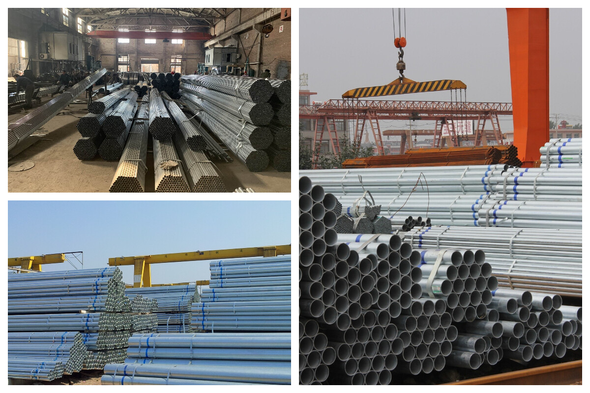 Tubo redondo galvanizado sin costura