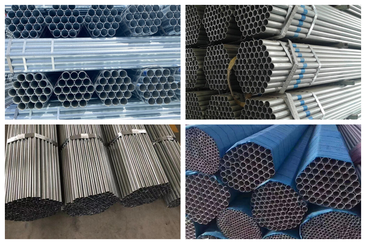 Tubo redondo galvanizado sin costura