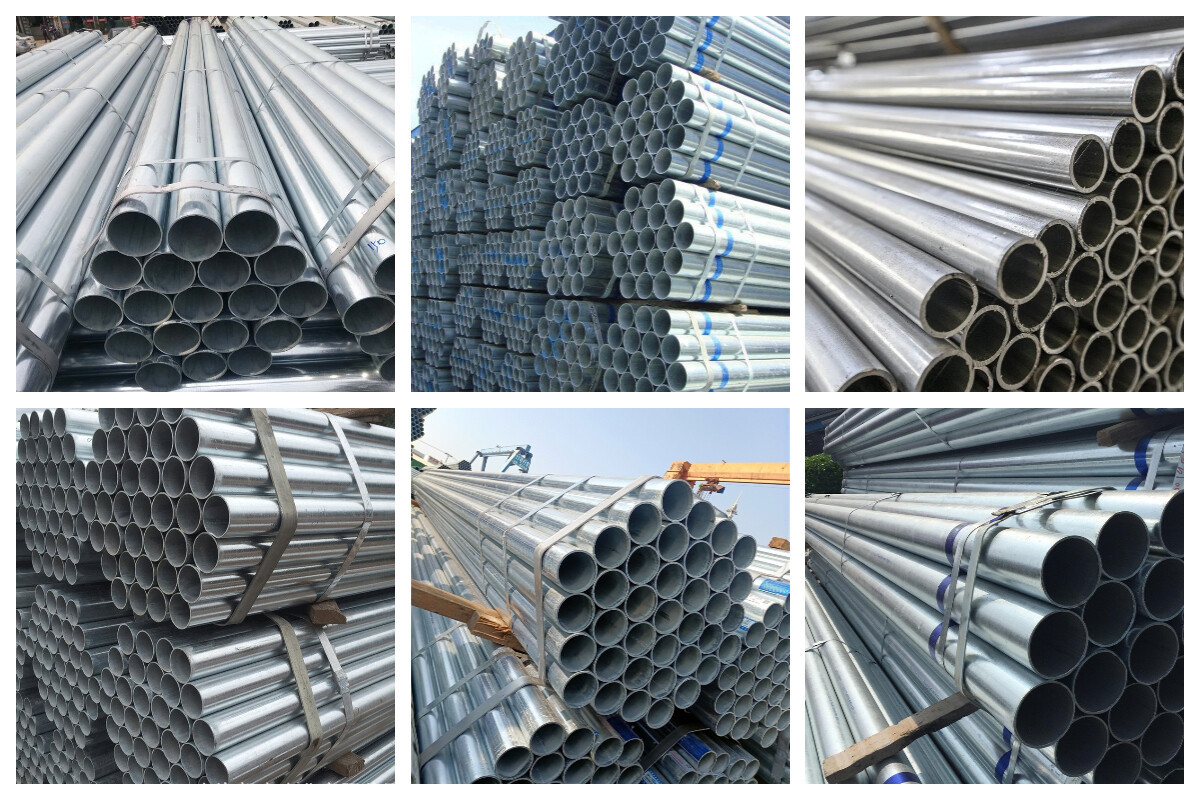 Tubo redondo galvanizado sin costura