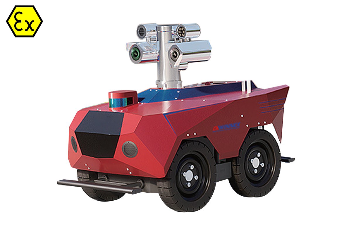 Robot de Inspección con Ruedas a Prueba de Explosiones Robot de Inspección con Ruedas a Prueba de Explosiones