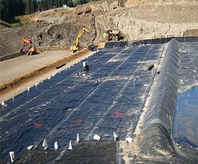 HDPE geomembrane for landfill liner