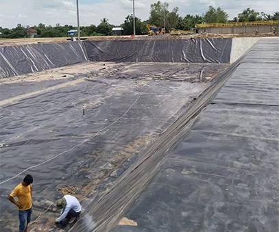 HDPE geomembrane for landfill liner