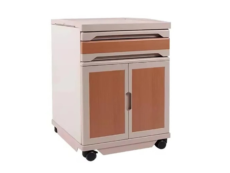 High quality medical ward furniture ABS Bedside cabinet locker with drawers