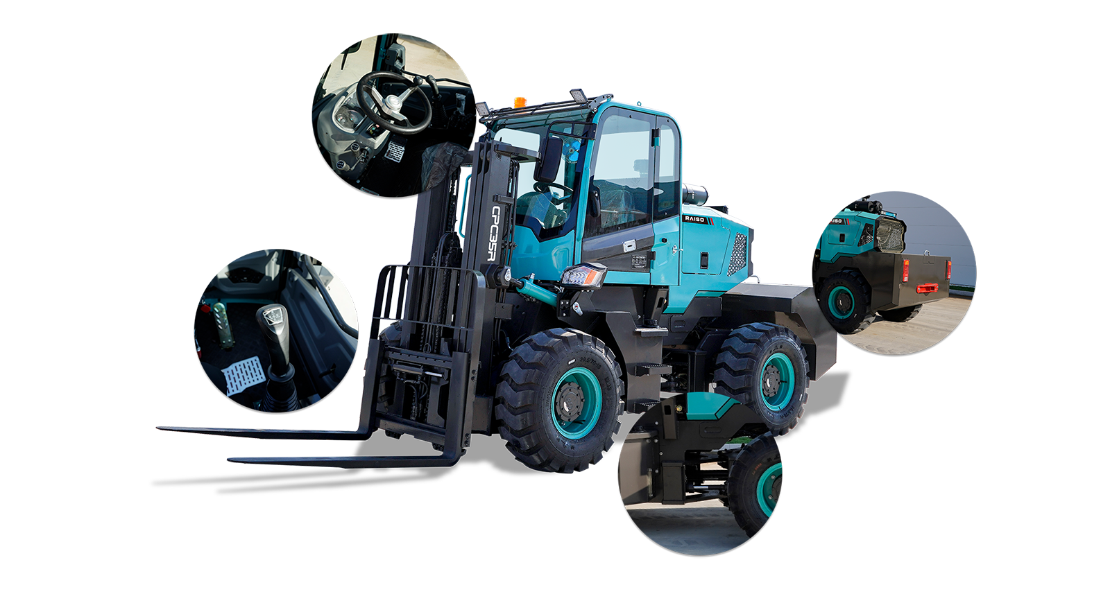 RAISO Machinery Unveils New Off-Road Forklift, Leading Industry Innovation