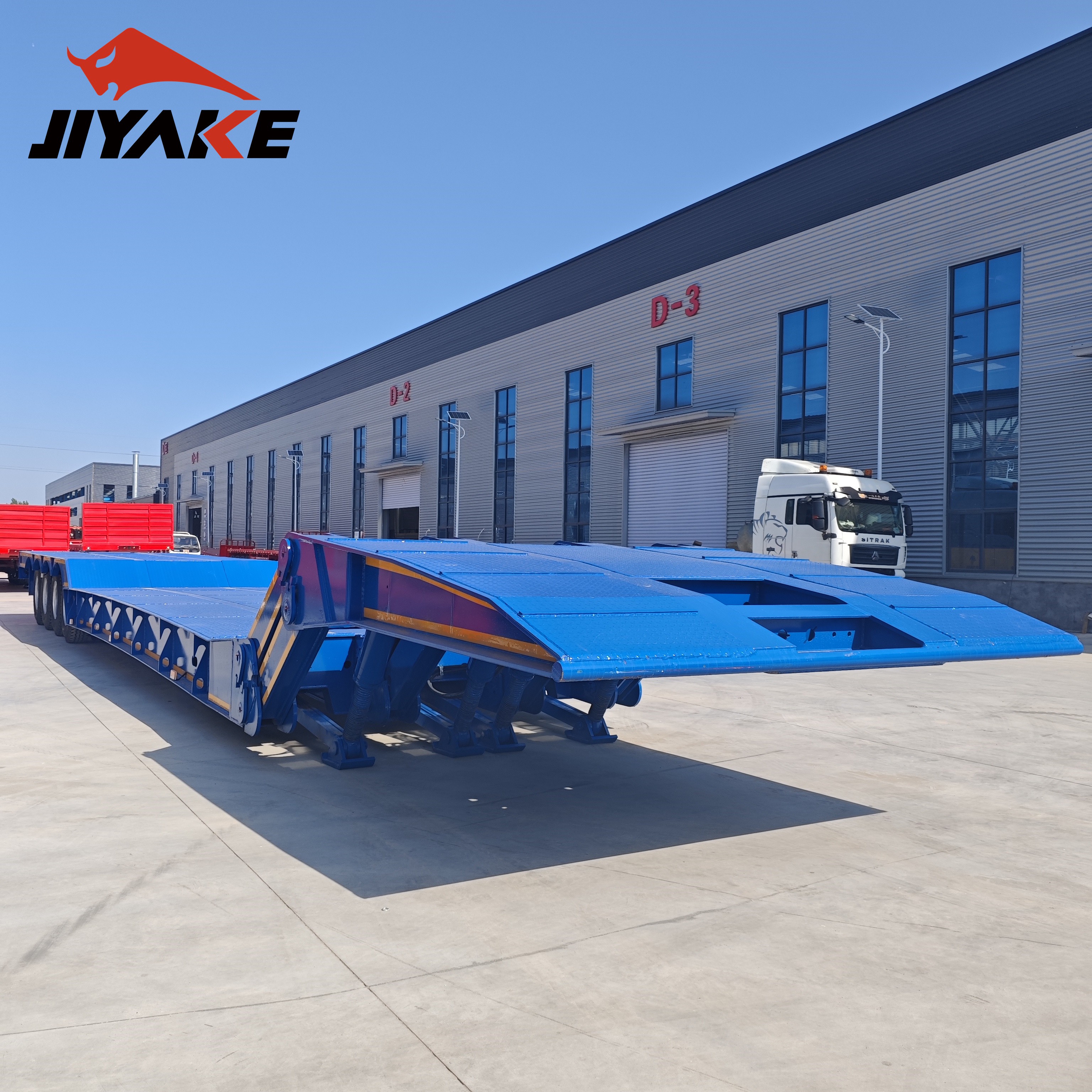 Folding Gooseneck Lowbed Semi Trailer