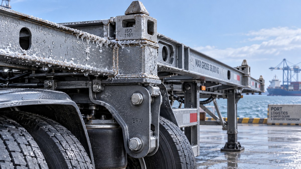 Coastal Skeleton Semi-Trailer Maintenance: Where Corrosion Starts Coastal Skeleton Semi-Trailer Maintenance: Where Corrosion Starts