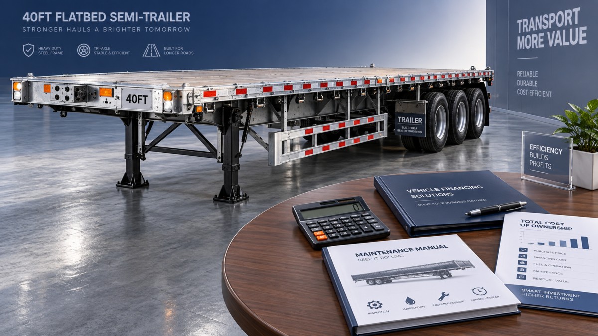 Financing a 40ft Flatbed Trailer: Look Beyond the Monthly Payment Financer une semi-remorque plateau de 40 pieds : ne vous limitez pas à la mensualité