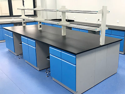 Muebles para laboratorio químico, mesas de laboratorio con gabinete, banco de laboratorio de acero Muebles para laboratorio químico, mesas de laboratorio con gabinete, banco de laboratorio de acero