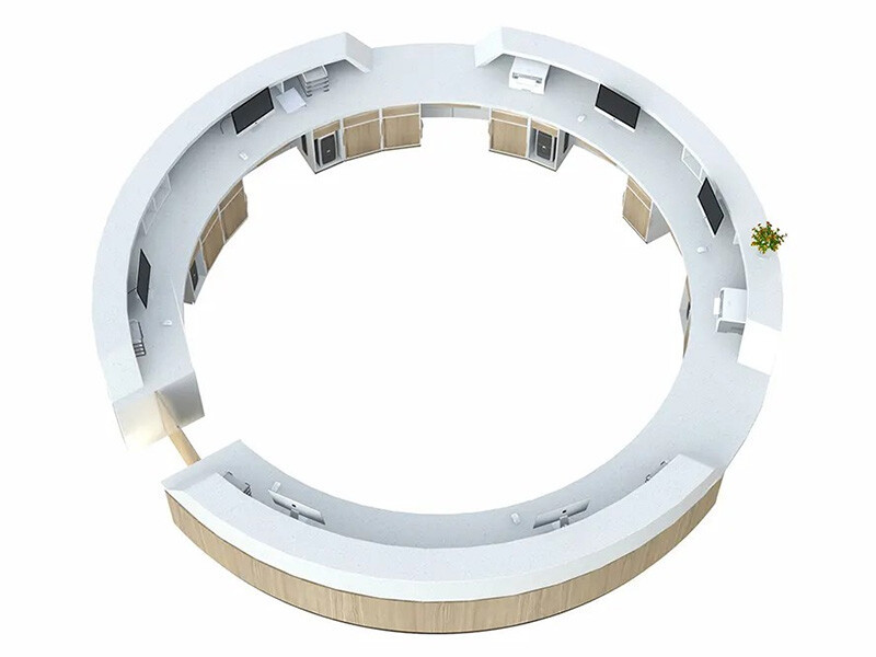 Circular Medical Guidance Service Station