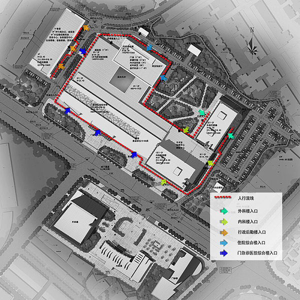 Overall planning for the construction of a new hospital
