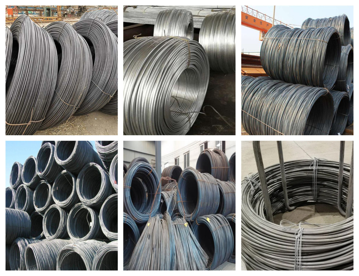 High steel wire rods raw material inventory for  1006 1008 1022 ms