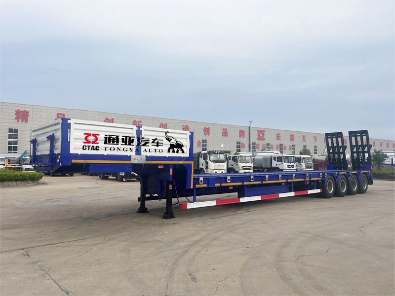 Tongya Automobile Co.,Ltd--Semi-remorque à plateau bas 80T