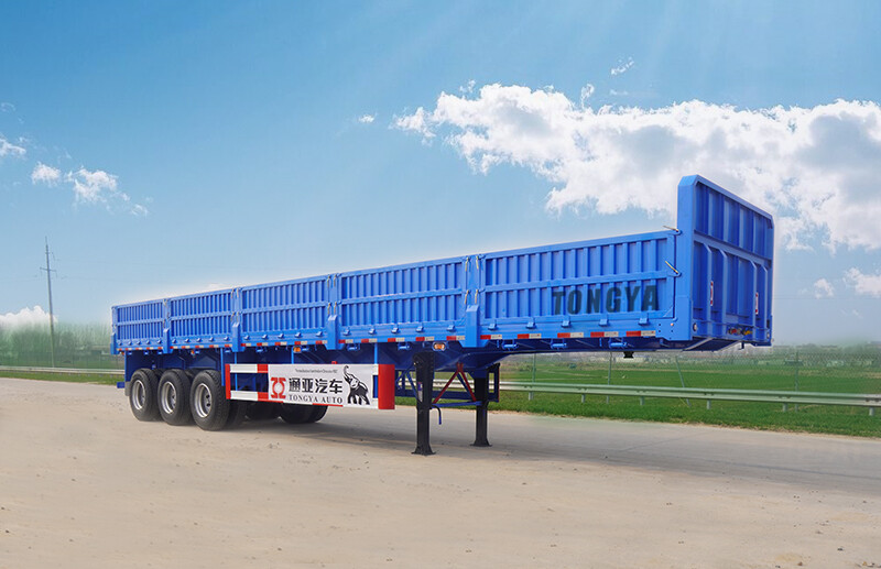 Semi-remorque à parois latérales avec serrure tournante - Transport de marchandises en vrac et de conteneurs