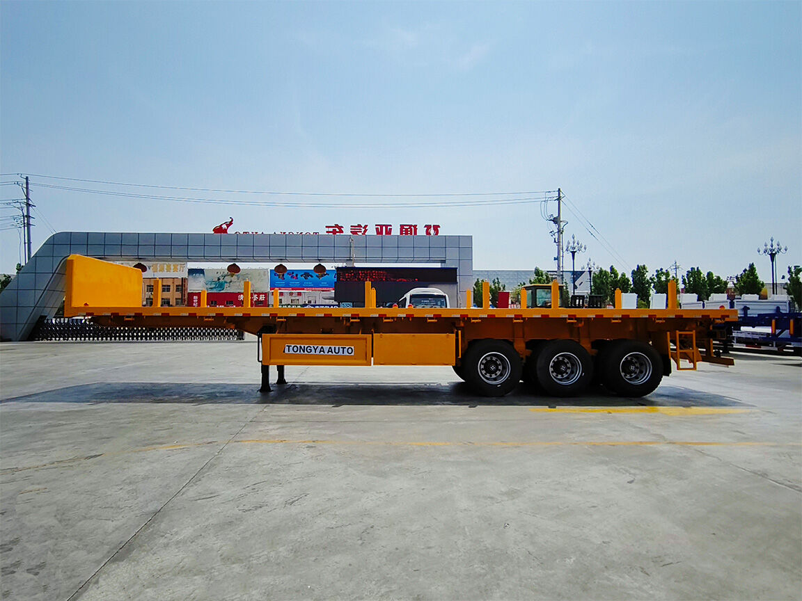 Tongya Automobile Co.,Ltd --Side Dump Flatbed Semi Trailer