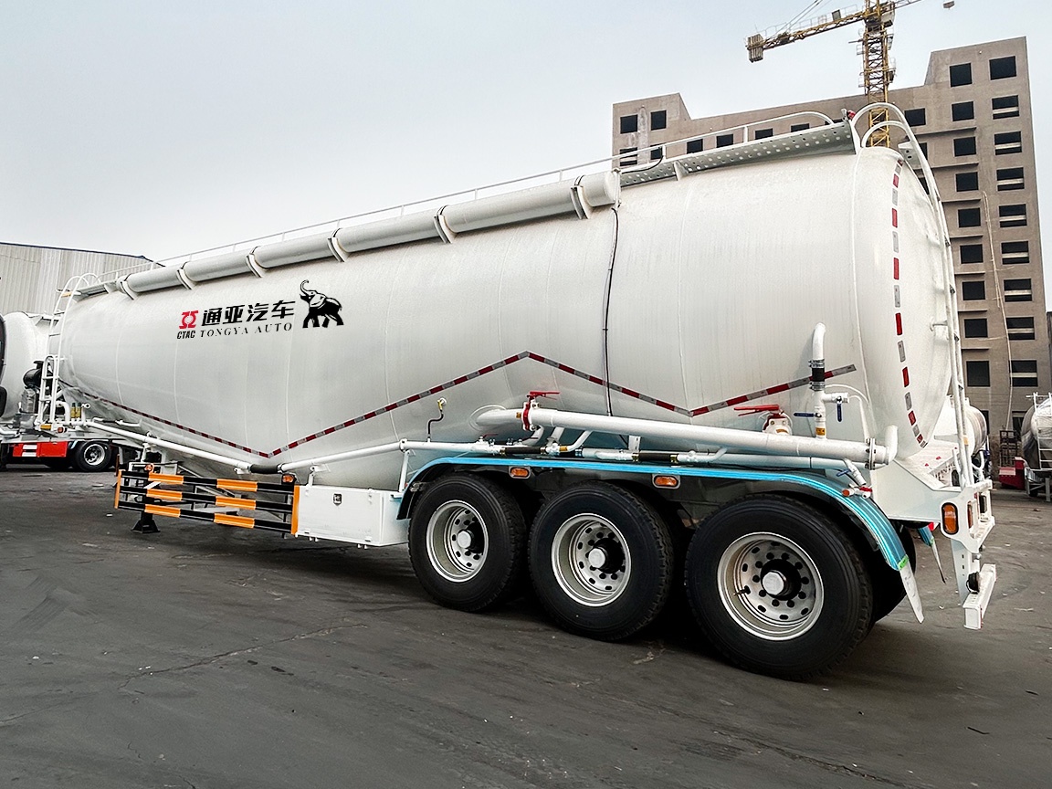 60T Citerne à poudre semi-remorque avec essieu BPW