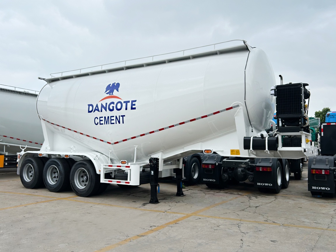 Tongya Automobile Co., Ltd. livre une semi-remorque citerne pour ciment en vrac haute performance pour la logistique de Dangote Cement