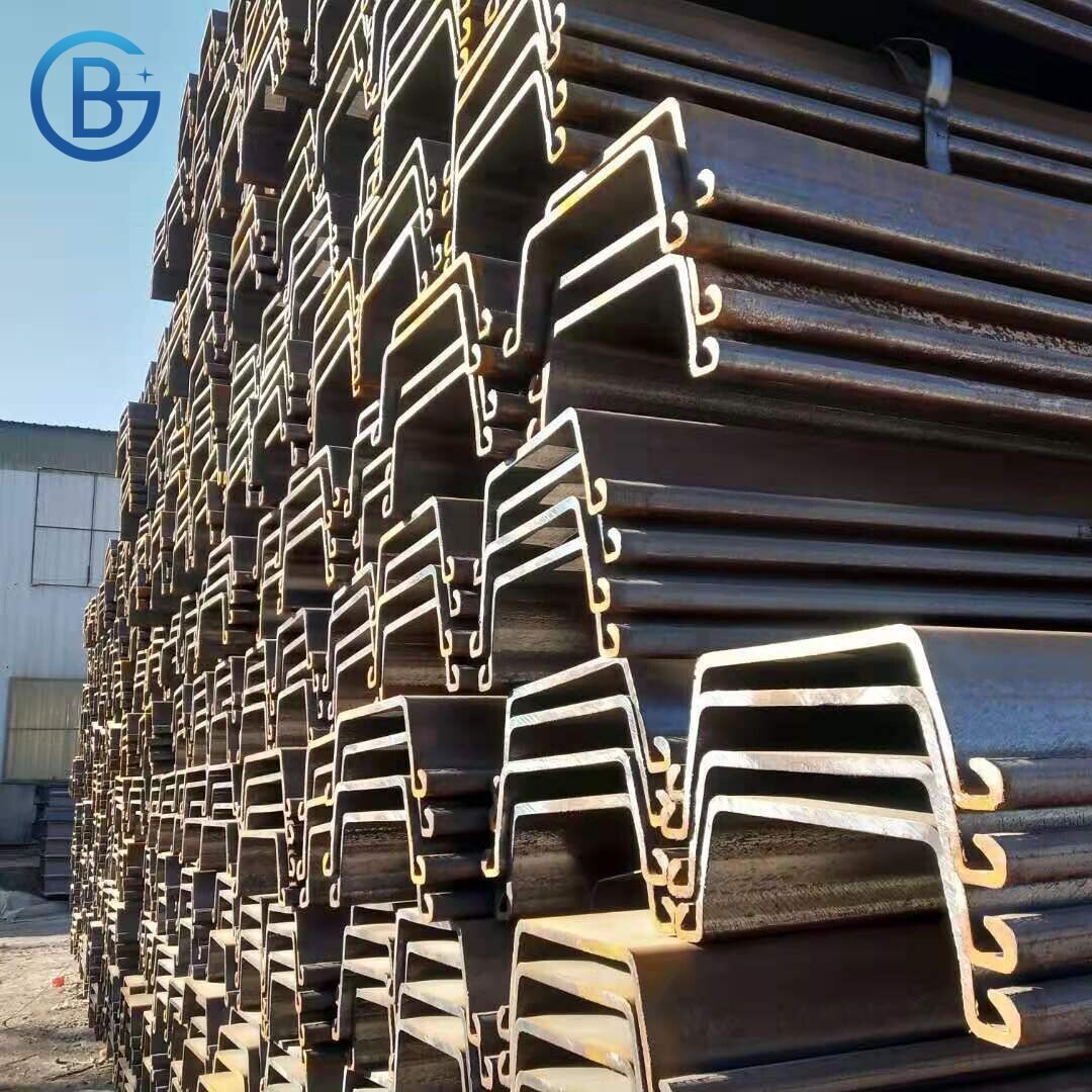 Hot Rolled Carbon Black Steel U Sheet Pile 400x100x10.5mm Fast Delivery Construction Material Welding Cutting Services Included Hot Rolled Carbon Black Steel U Sheet Pile 400x100x10.5mm Fast Delivery Construction Material Welding Cutting Services Included