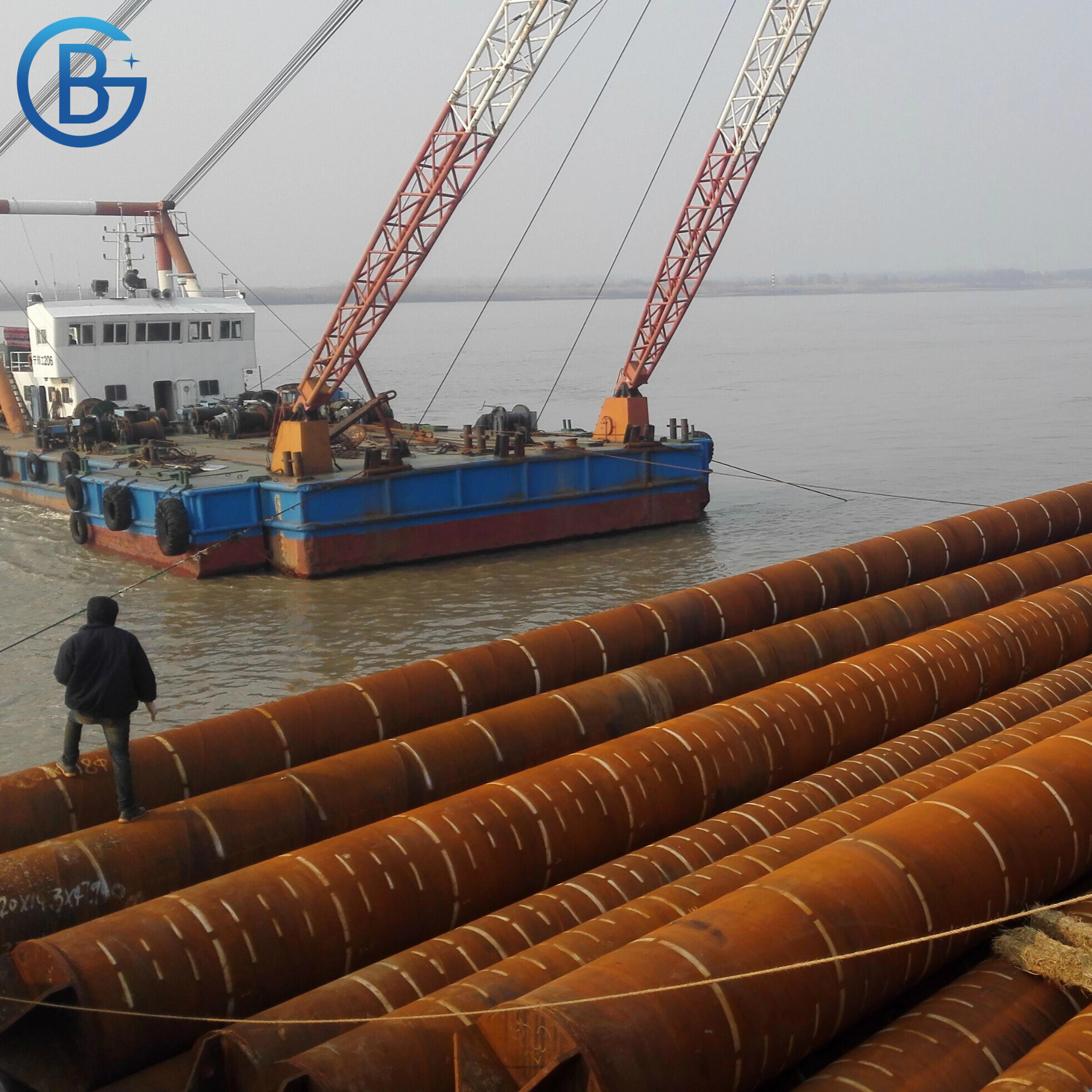High Quality Spiral Steel Pipe SSAW API 5L SSAH Steel Pipe Pile Pipe for construction