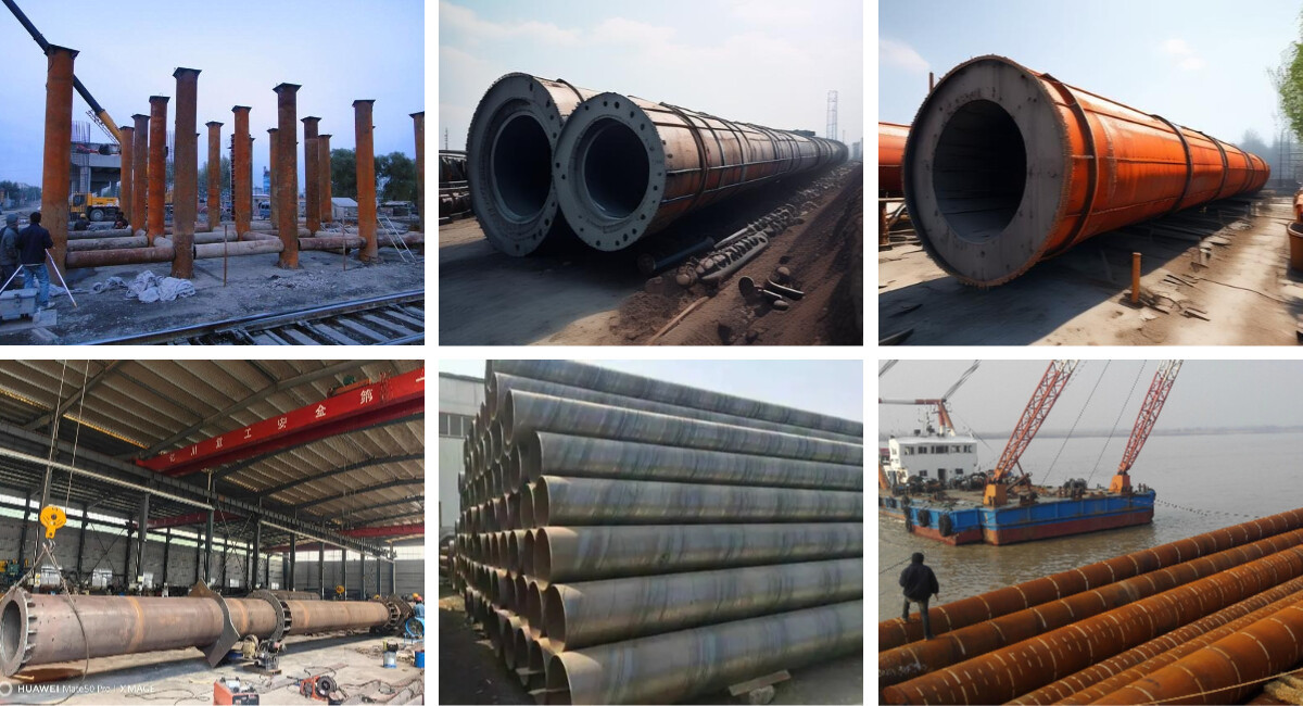 High Quality Spiral Steel Pipe SSAW API 5L SSAH Steel Pipe Pile Pipe for construction