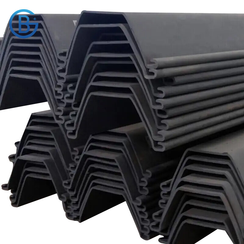 sheet Piling/sheet Pile Slotted U-shaped 400x170x15.5 U type 12m type 4 steel sheet pile for sale