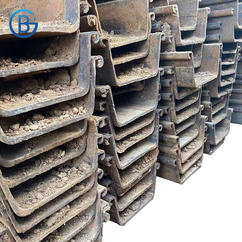 factory outlet u shape steel sheet pile Scz18 Scz25 Scz35 6 9 12m Length steel sheet pile for building materials