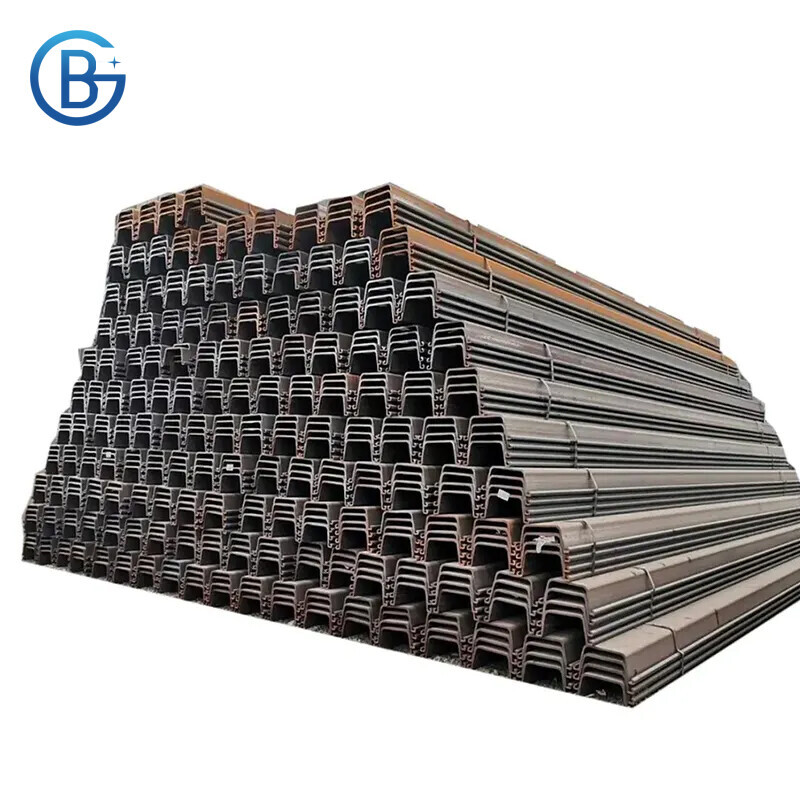 Top Selling Piles Metal Hot Cold Rolled U Steel Sheet Pile steel sheet pile