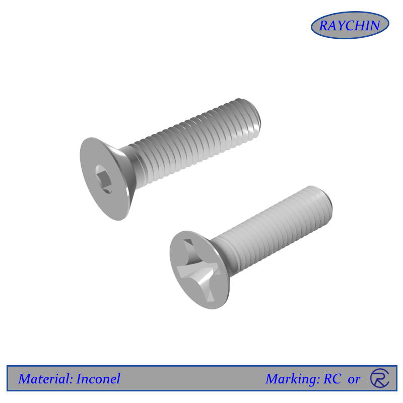 Inconel Flat Head Screws