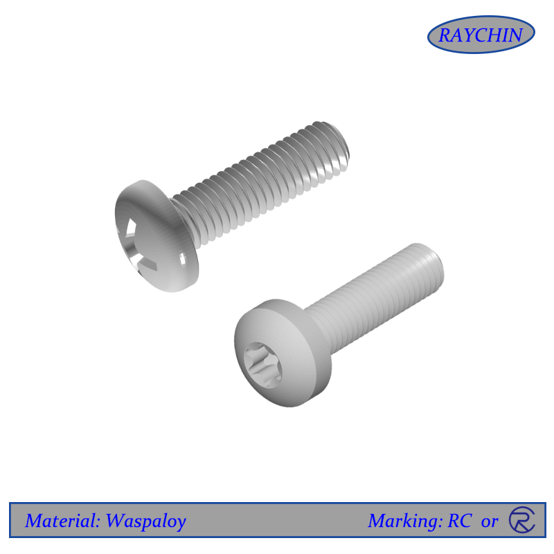 Waspaloy Pan Head Screws