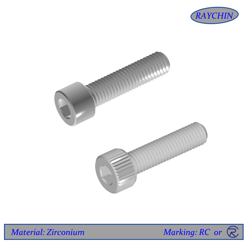 Zirconium Socket Head Cap Screws