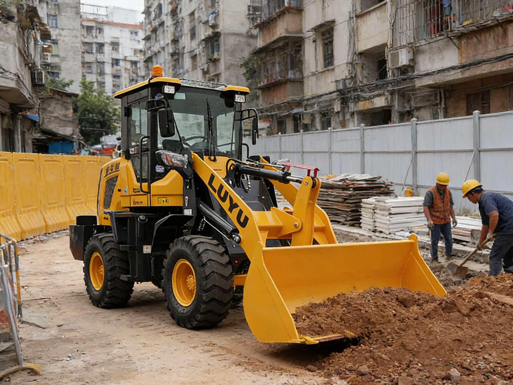 Versatility in Motion: How LUYU Compact Loaders Solve Urban Renewal and Indoor Challenges