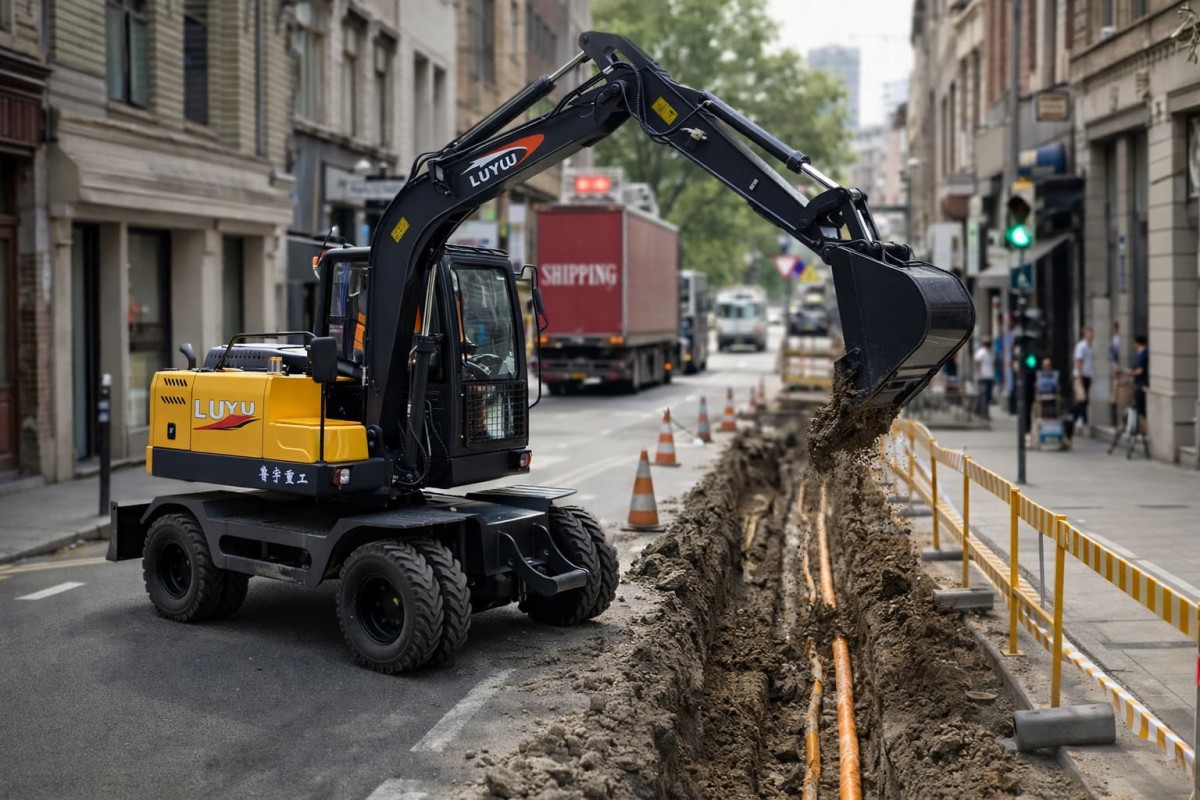 LUYU wheel excavator