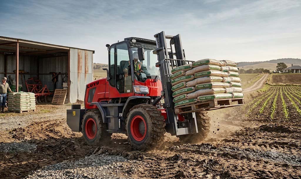 What You Gain from a Rough Terrain Forklift on the Farm