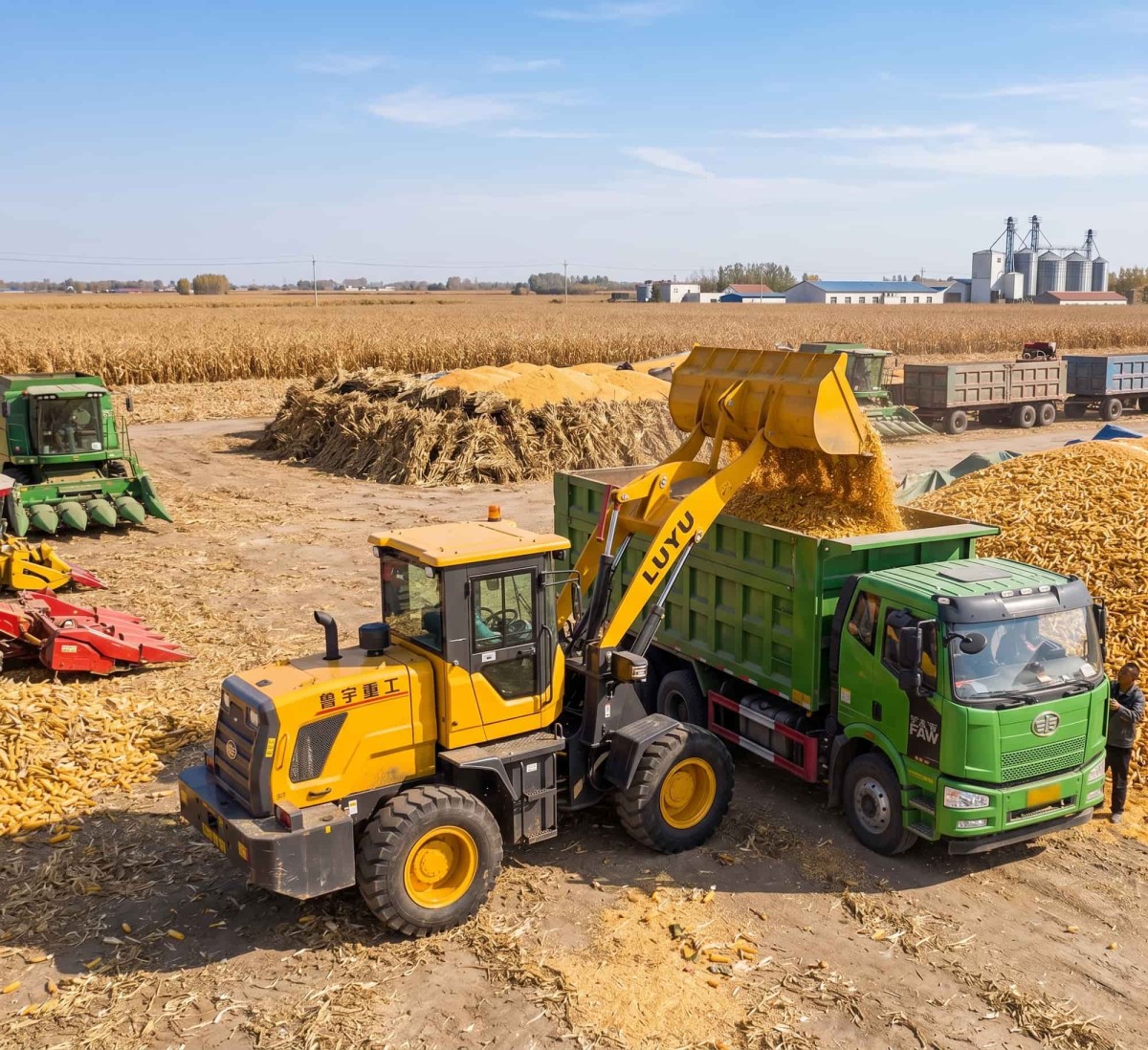 LUYU Wheel Loaders in agriculture LUYU Wheel Loaders in agriculture