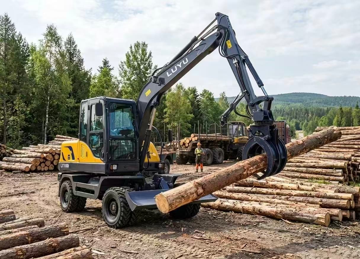 How to Choose a Wheel Excavator with Grapple? A Guide to Wood and Crop Handling