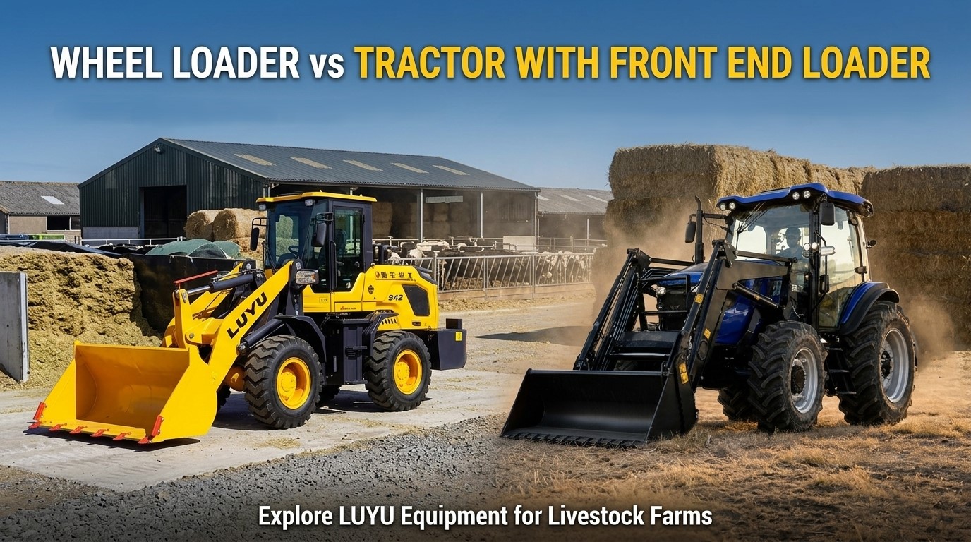 Wheel Loader vs Tractor with Front End Loader: Which Fits Livestock Farms Better?