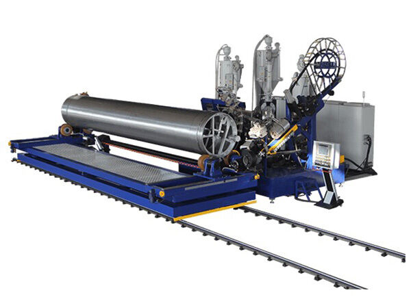 Large Diameter Corrugated Drain Drainage Sewage Pe Hdpe Plastic Krah Carat Pipe Tube Extruder Machine